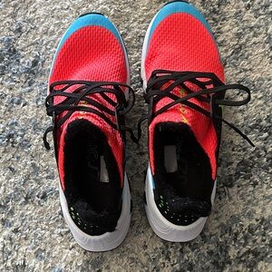 Nike Kids Red and Teal Sneakers